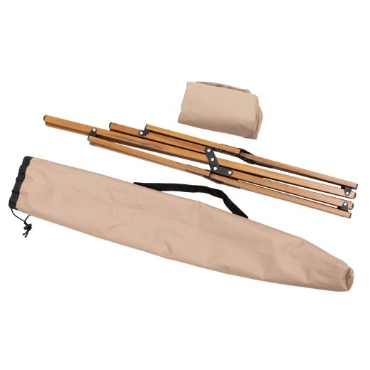 Silla de camping plegable de tubo de aluminio con veta de madera, portátil y para ocio.