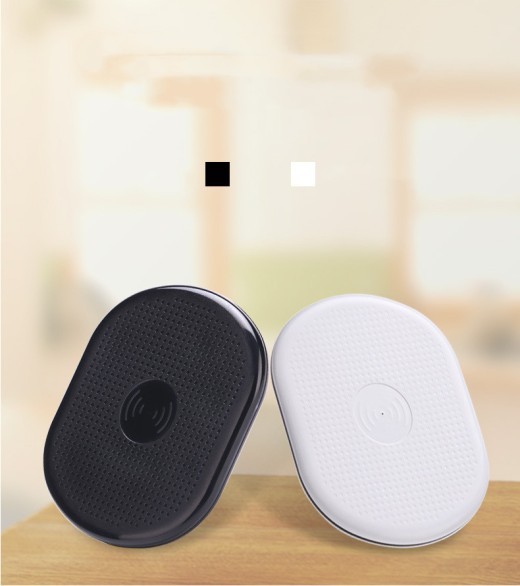 Base de carga inalámbrica, transmisor redondo de carga rápida, cargador inalámbrico para teléfono móvil