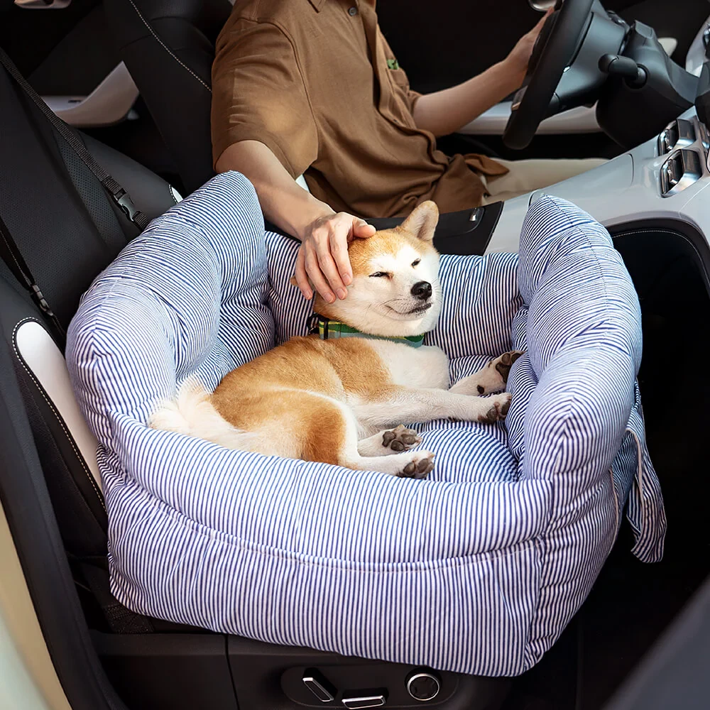 Asiento de coche portátil para perro grande con soporte para mascotas para salidas de ocio