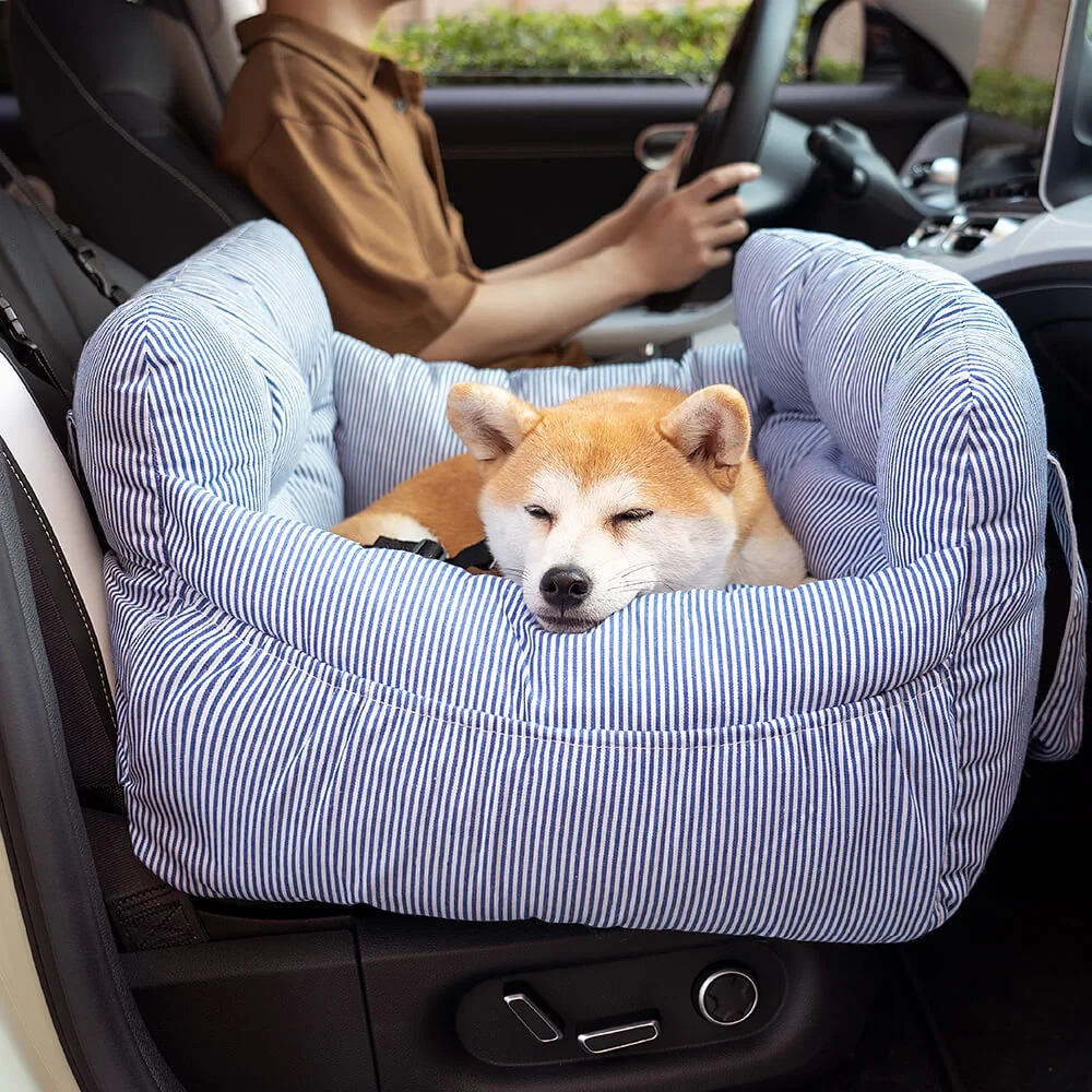 Asiento de coche portátil para perro grande con soporte para mascotas para salidas de ocio