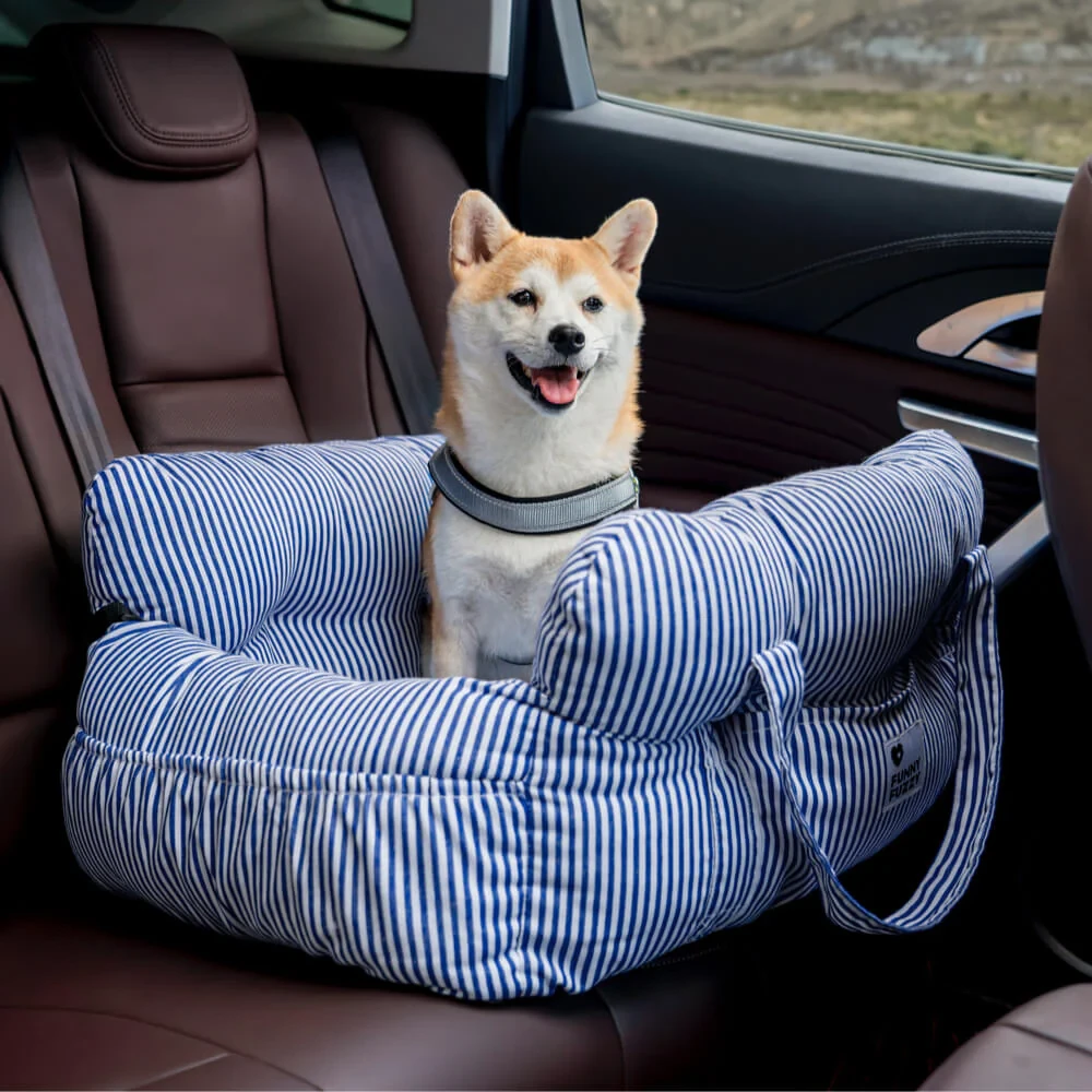 Asiento de coche portátil para perro grande con soporte para mascotas para salidas de ocio