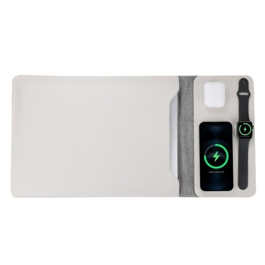 Bolsa de carga inalámbrica multifuncional para computadora, cargador inalámbrico magnético 3 en 1 para electrodomésticos