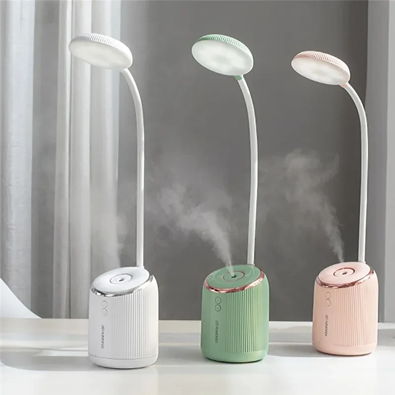 Lámpara de escritorio LED humidificador USB