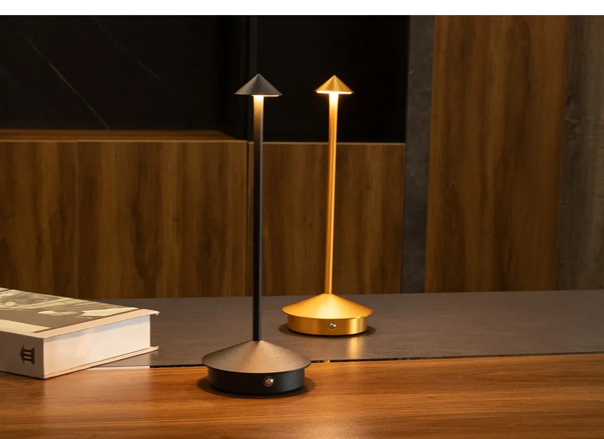 Lámpara de mesa LED moderna, minimalista y creativa, lámpara de noche pequeña, lámpara de noche