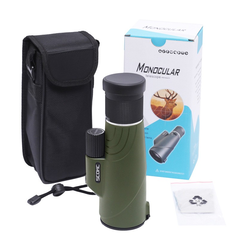 Telescopio monocular con zoom y prisma BAK4