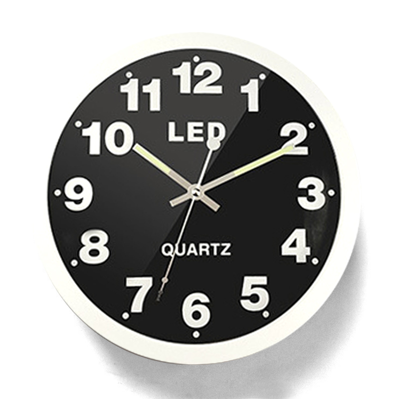 Reloj de pared luminoso para sala de estar