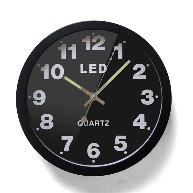 Reloj de pared luminoso para sala de estar