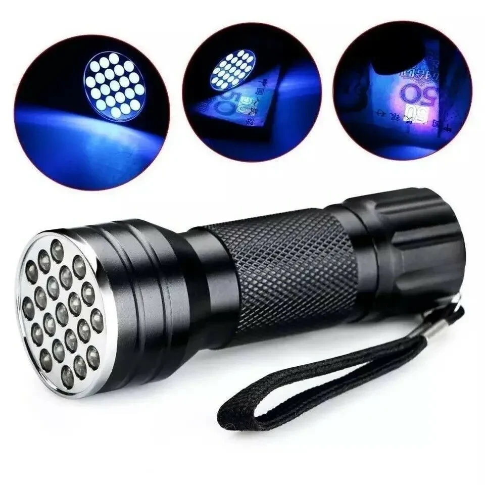 Detector de billetes falsos multifuncional con linterna LED UV
