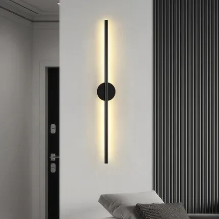 Lámpara de pared de tira larga LED creativa