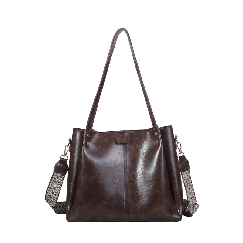 Bolso bandolera retro patchwork de gran capacidad