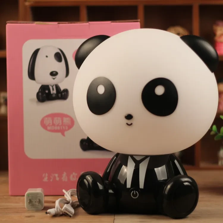 Lámpara de escritorio con luz nocturna y protección ocular LED de dibujos animados