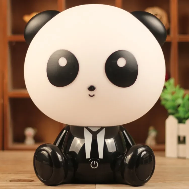 Lámpara de escritorio con luz nocturna y protección ocular LED de dibujos animados