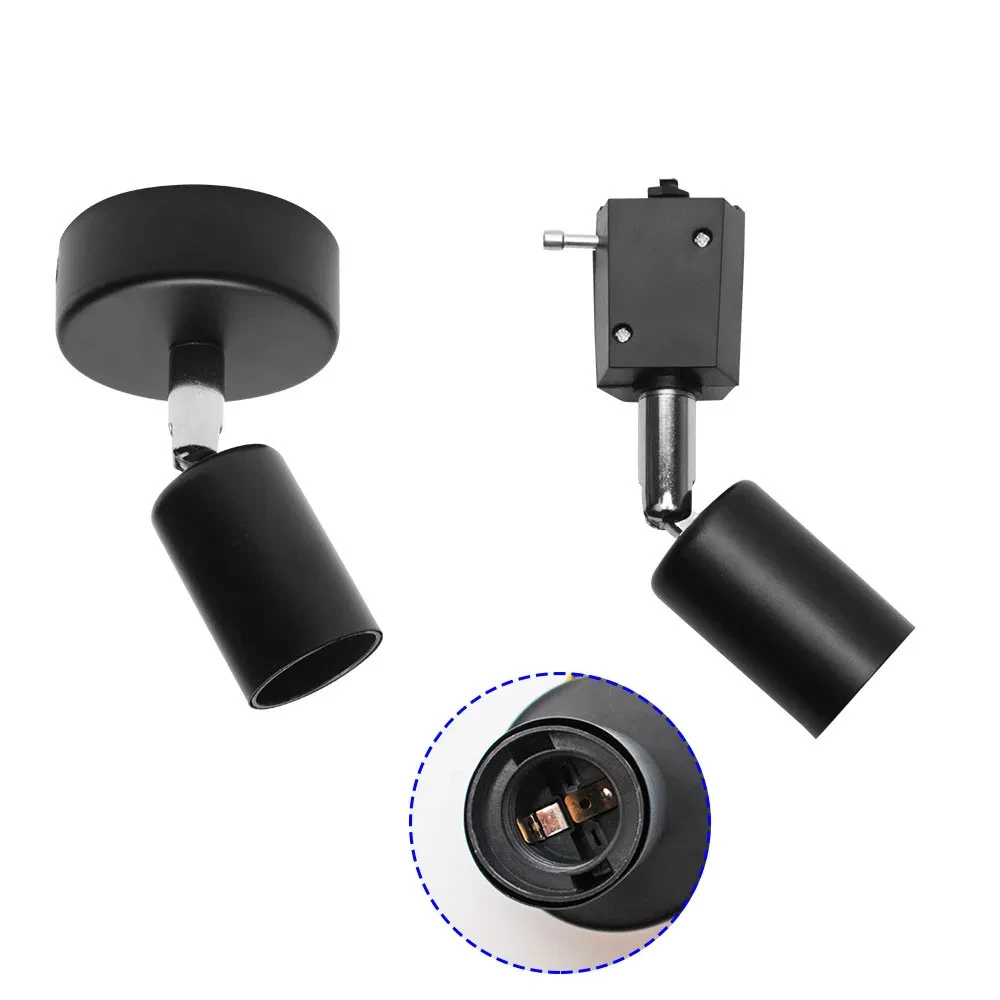Lámpara de riel LED de techo tipo E27 con rosca