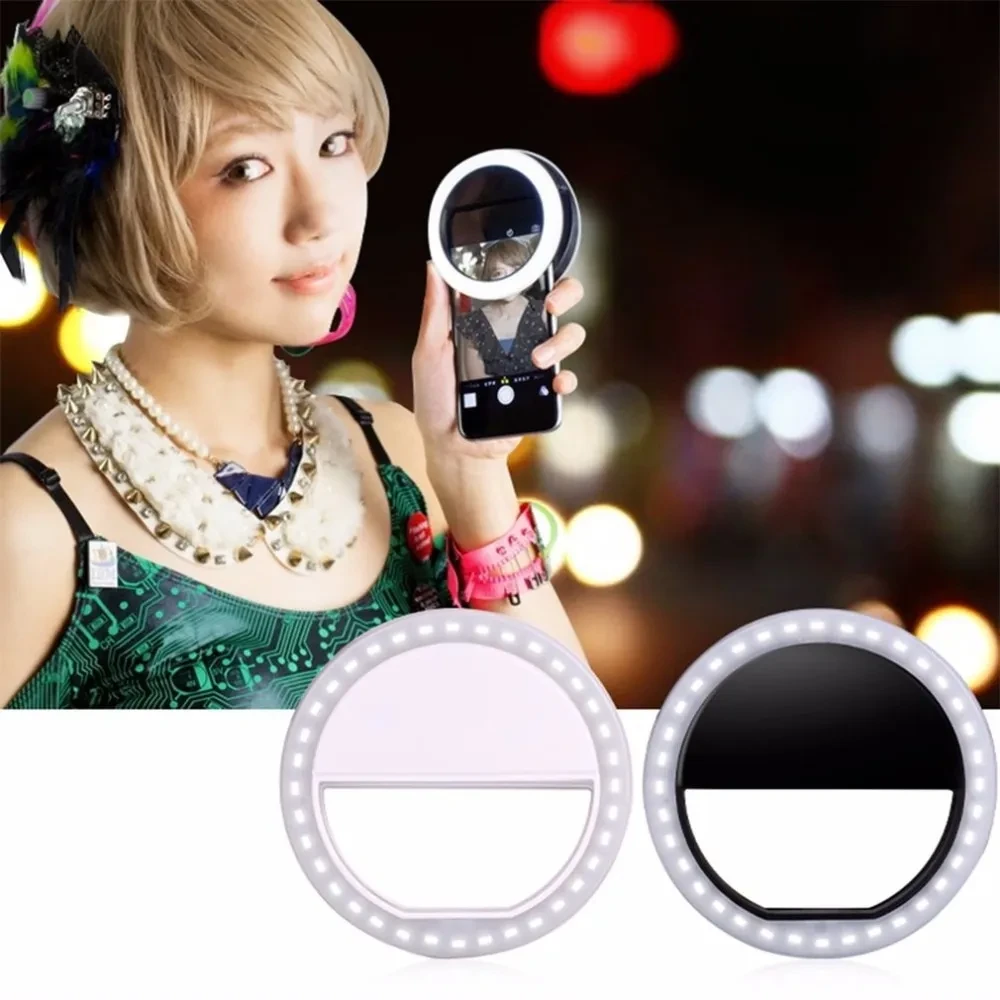 Artefacto de belleza para lifting facial con luz LED para selfies