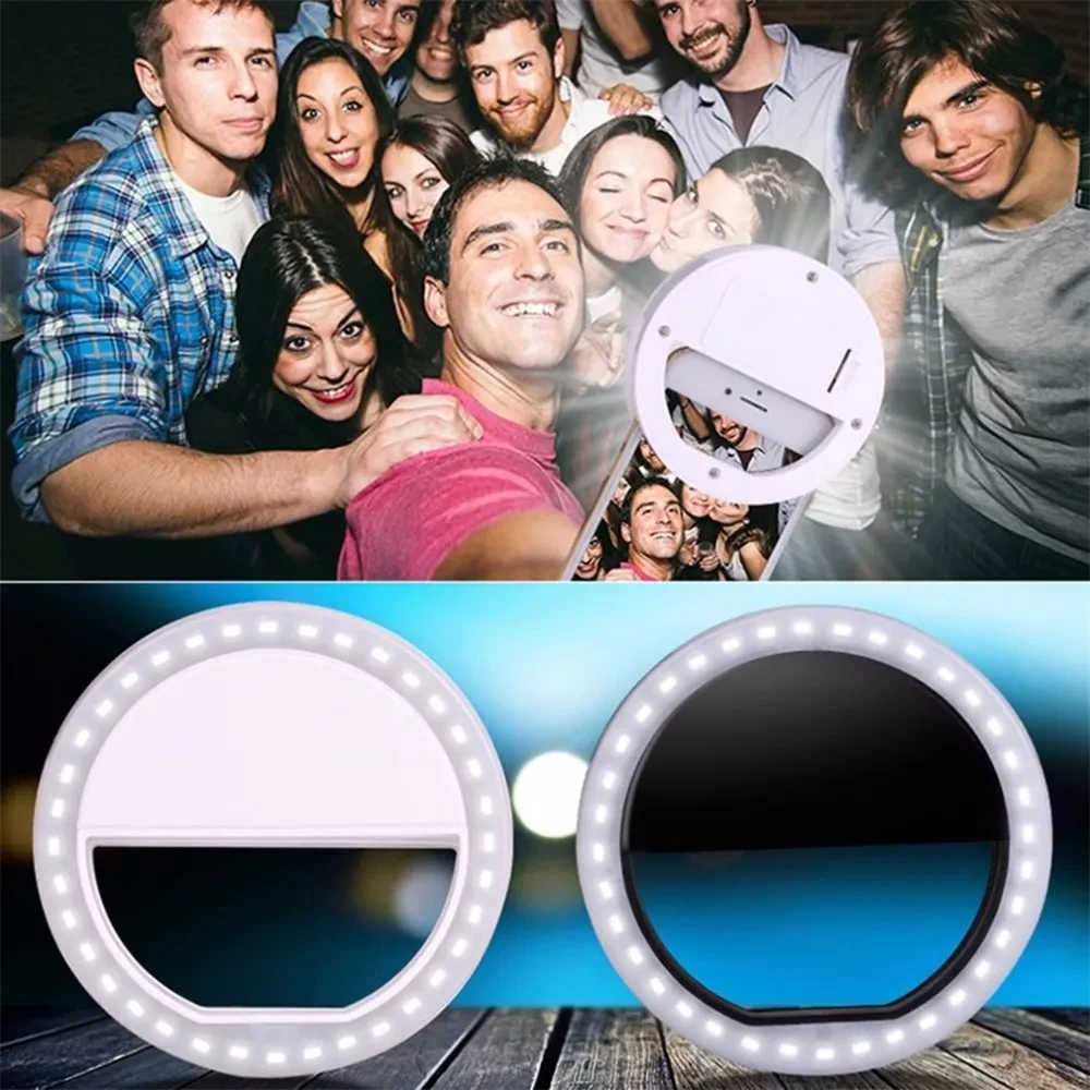 Artefacto de belleza para lifting facial con luz LED para selfies
