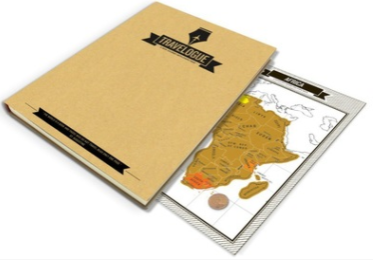 Mapa de registro de viajes para rascar Cuaderno para rascar Diario de aventuras Diario de mapas para rascar