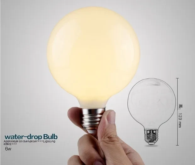Bombilla LED de vidrio blanco lechoso Fuente de luz blanca cálida