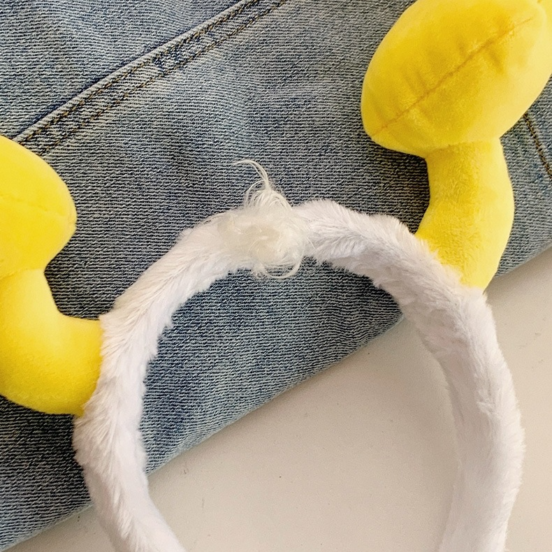 Diadema con horquilla de dibujos animados, tocado de peluche