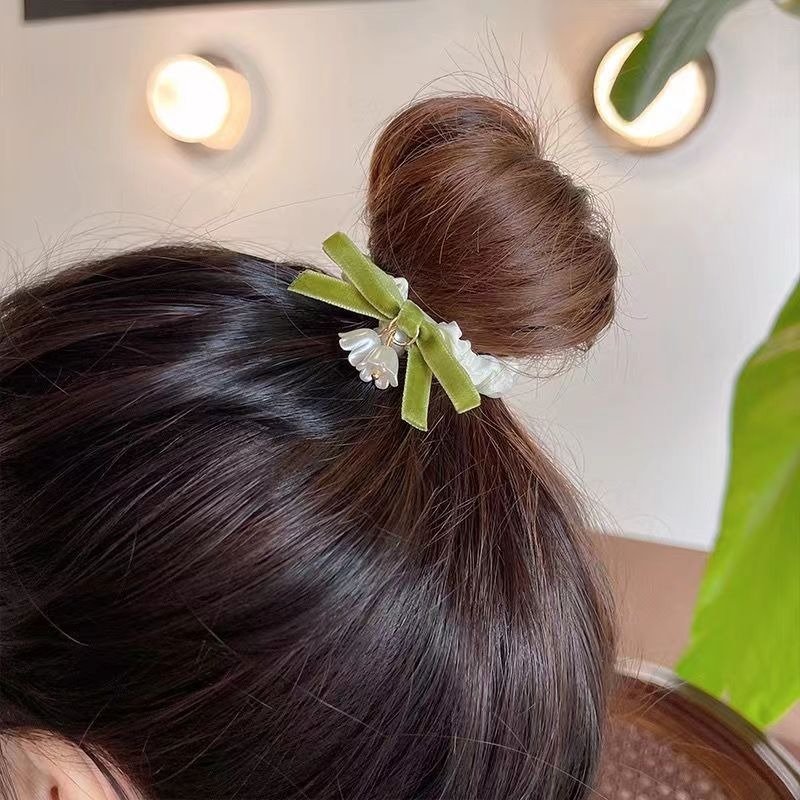 Nueva diadema de lirio con lazo para el pelo, aro para el pelo con diseño de intestino delgado, lazo sensual avanzado, cuerda para el pelo, accesorios para el cabello