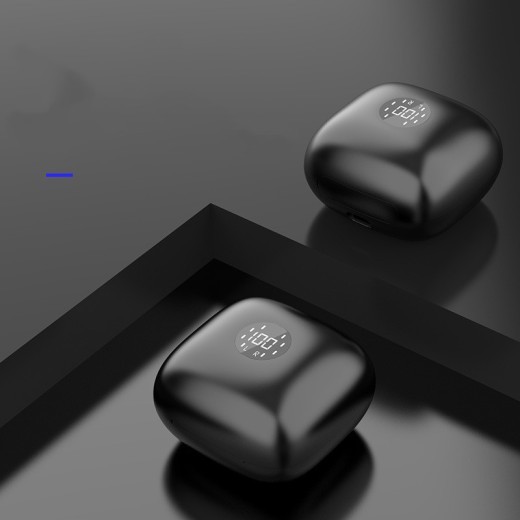 Contenedor de carga con pantalla digital para auriculares Bluetooth