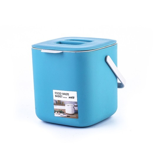 Contenedor de basura portátil con tapa