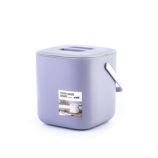 Contenedor de basura portátil con tapa