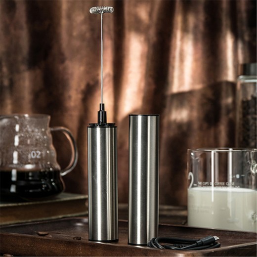 Batidora de café eléctrica, espumador de leche, batidor de mano, herramientas de cocina