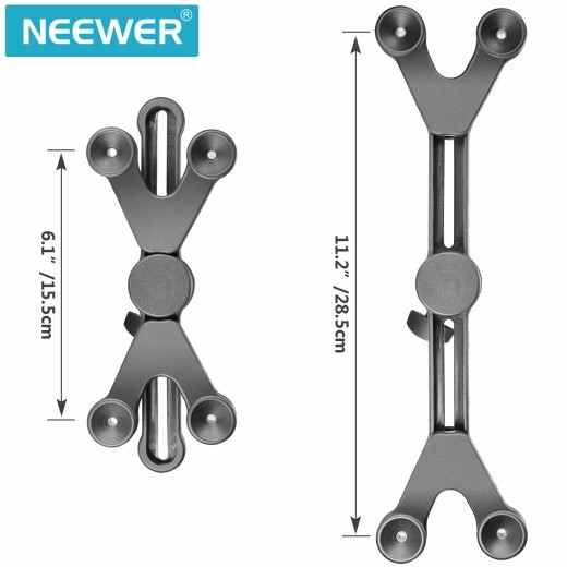 Compatible con Apple, Neewer - Soporte para micrófono de música ajustable de 6 a 11 pulgadas para tableta