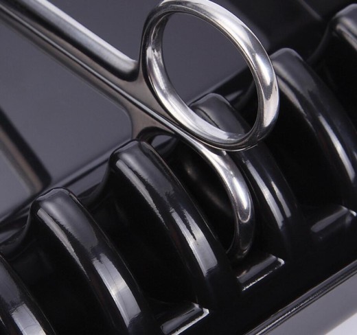 Caja de almacenamiento para tijeras y herramientas de peluquería, suministros para peluquería, caja de soporte para estilistas.