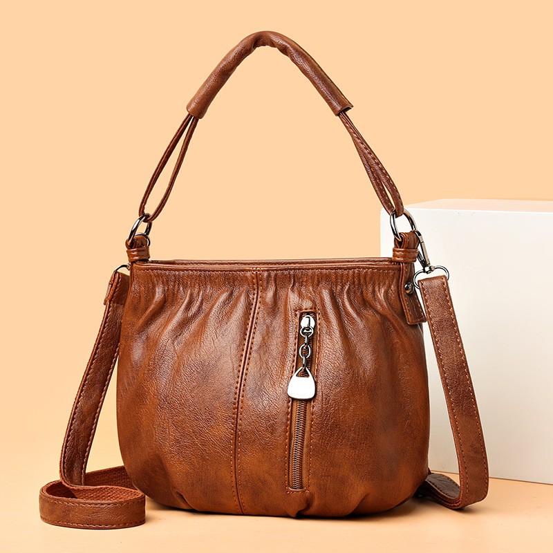 Bolso de mano vintage para mujer, bandolera de gran capacidad