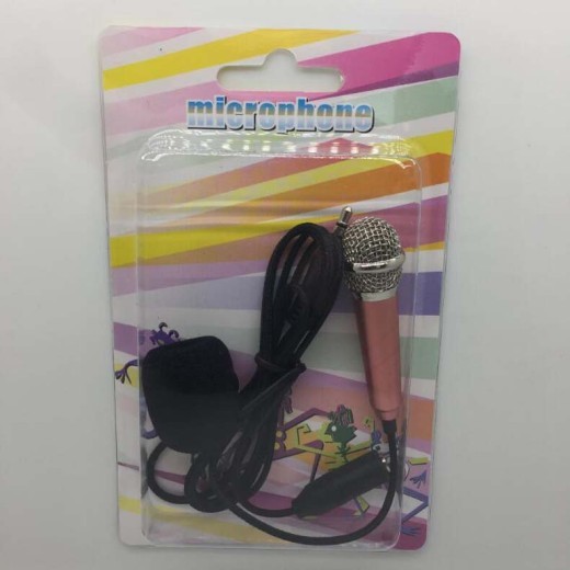 Mini micrófono de condensador de karaoke con cable de 3,5 mm para teléfono móvil Android