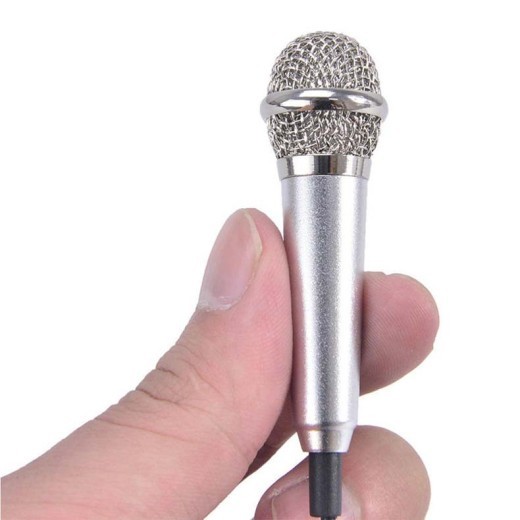 Mini micrófono de condensador de karaoke con cable de 3,5 mm para teléfono móvil Android