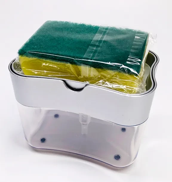 Dispensador de jabón multifuncional y porta esponjas