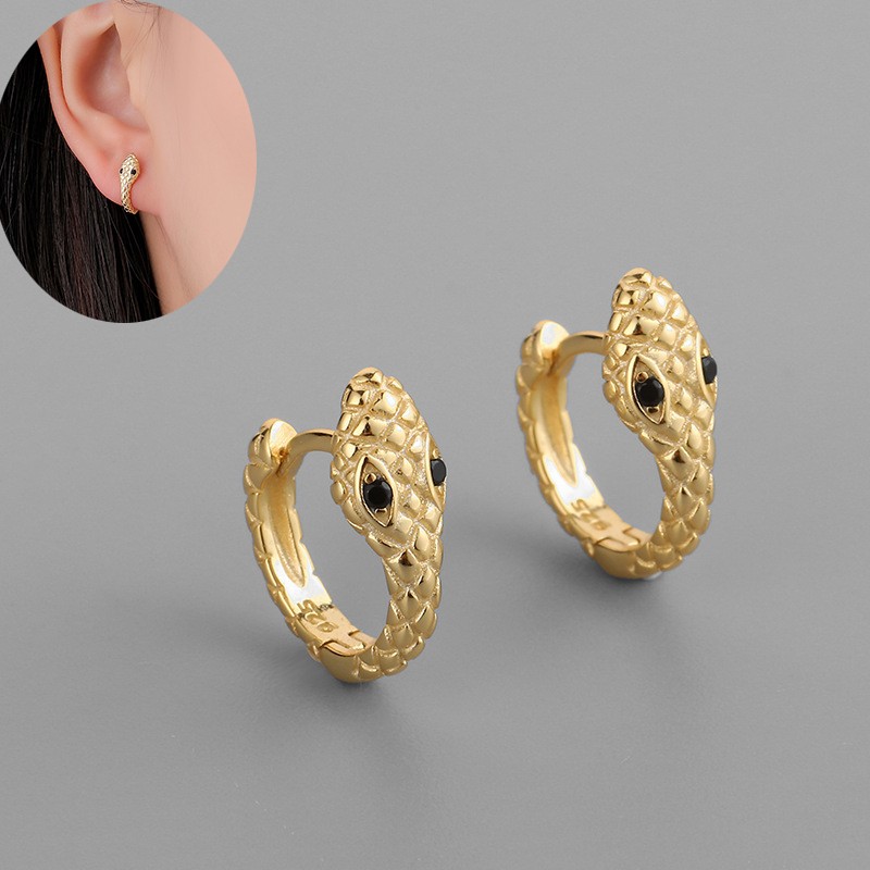 Nuevos pendientes de aro pequeños de acero inoxidable para mujer.