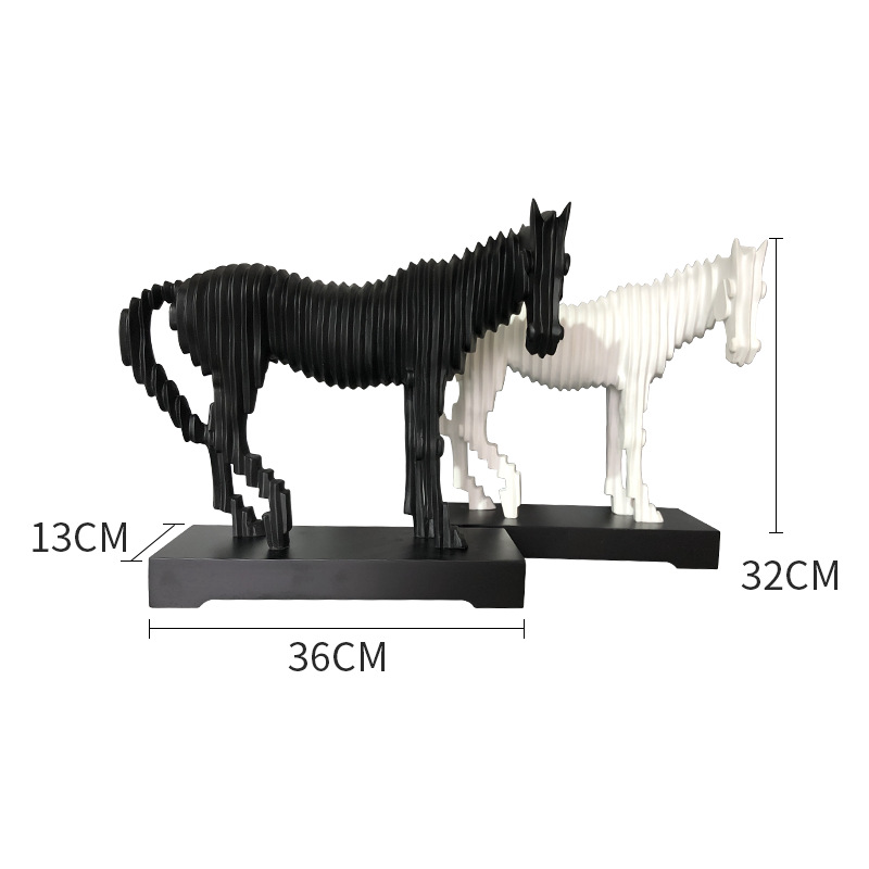 Decoración de escritorio de resina para sala de estar