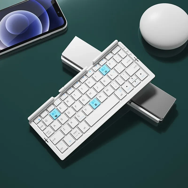 Mini teclado Bluetooth plegable inalámbrico