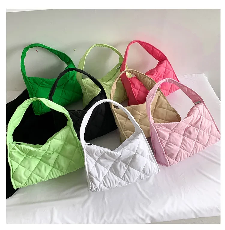 Bolso deportivo de plumas estilo astronauta para mujer, bolso de hombro multiusos
