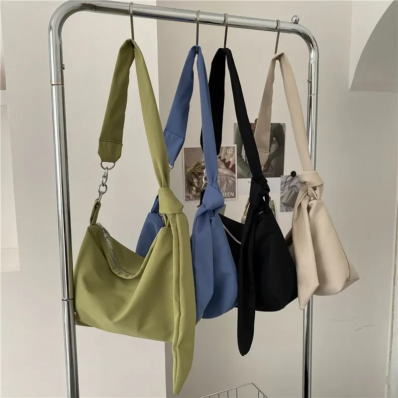 Bolso de hombro elegante de lona para mujer de Minority All-match Campus