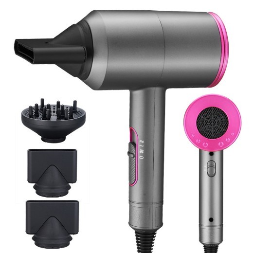 Secador de pelo 1400w 110V 220V Secador de pelo Secador de pelo Rápido Recto Aire Caliente Peinador 3 Ajustes de calor 2 Velocidades Ajuste Ne