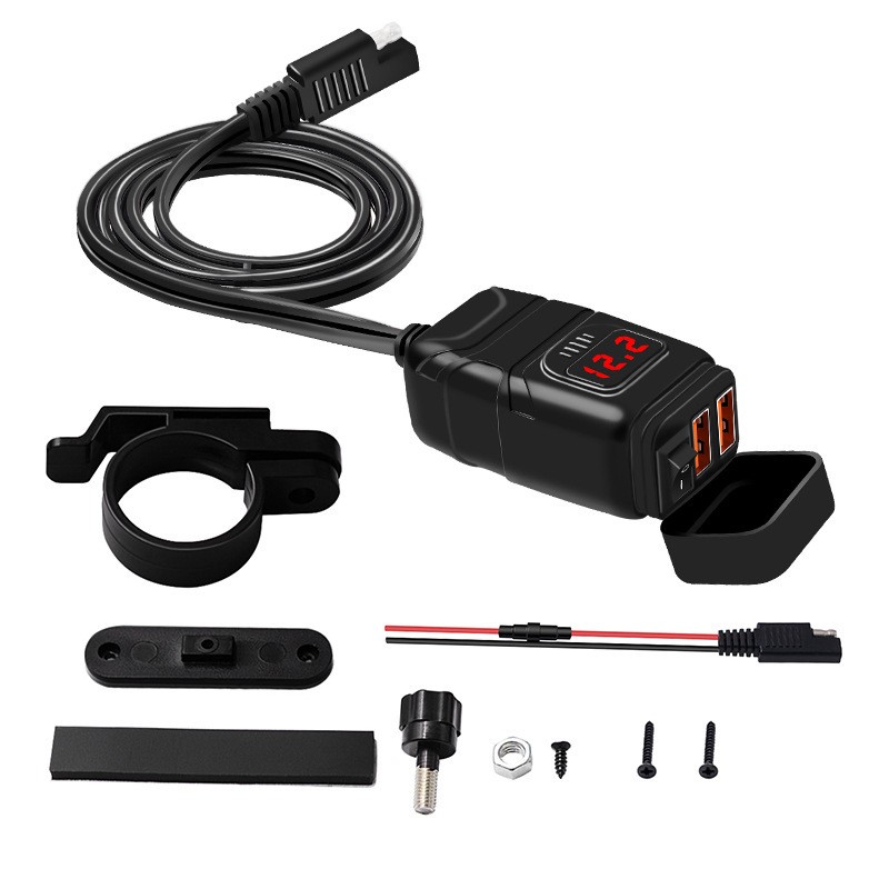 Cargador de teléfono móvil impermeable para motocicleta