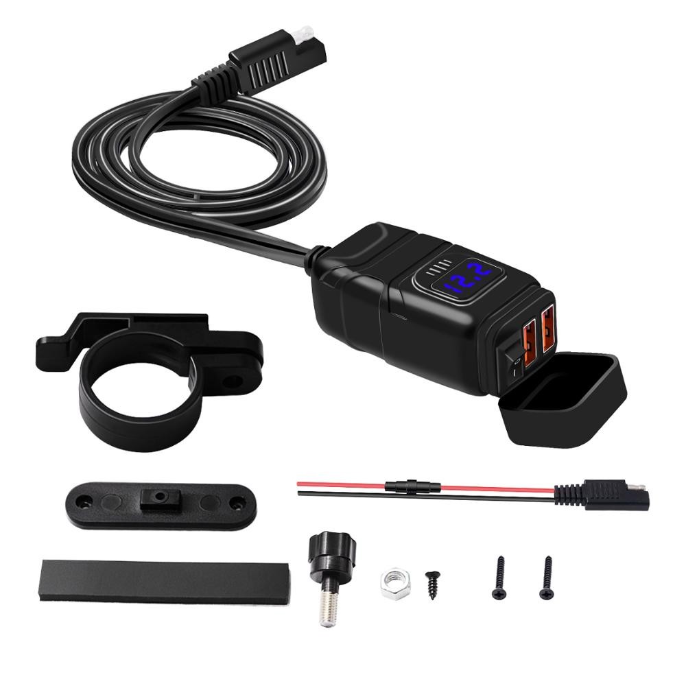 Cargador de teléfono móvil impermeable para motocicleta