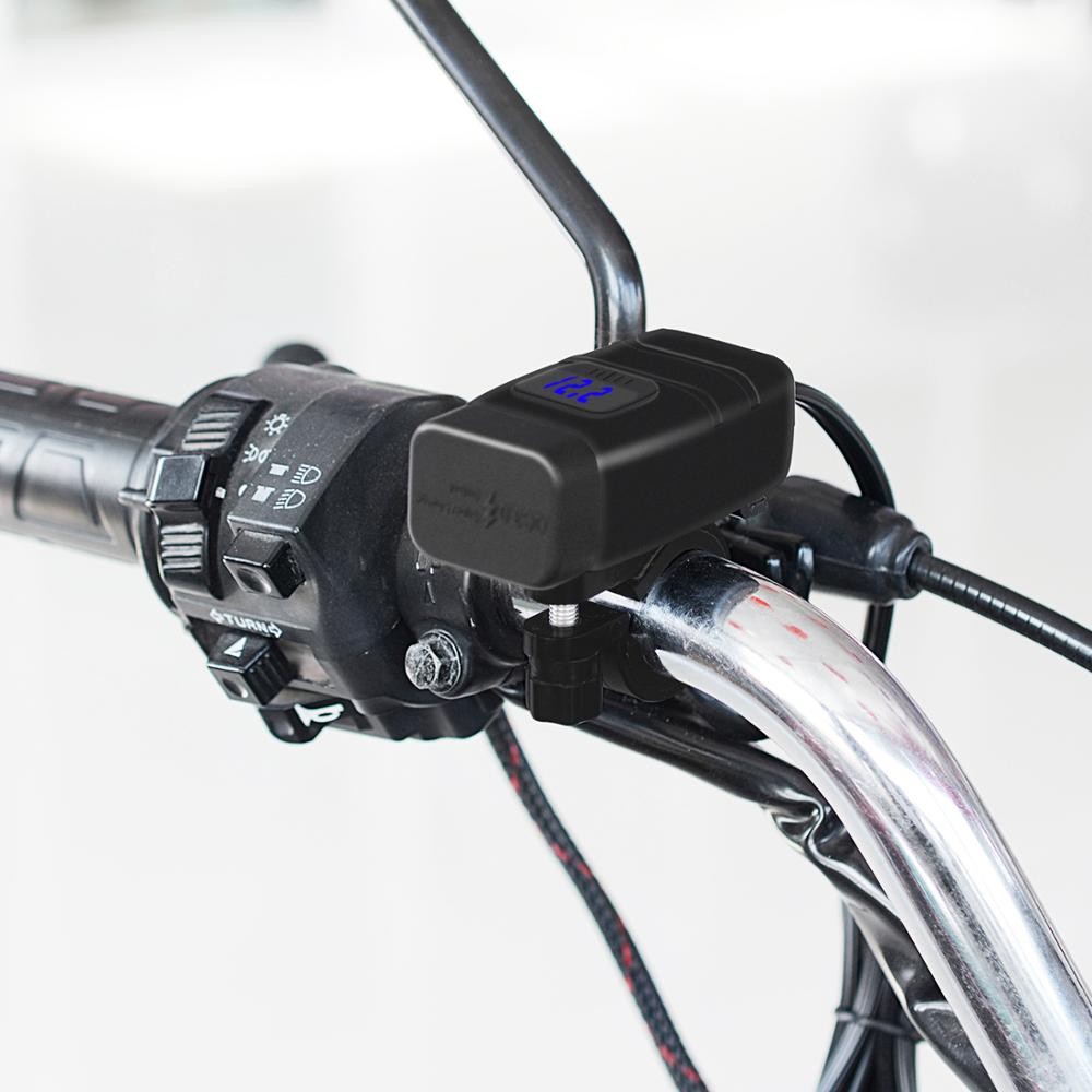 Cargador de teléfono móvil impermeable para motocicleta