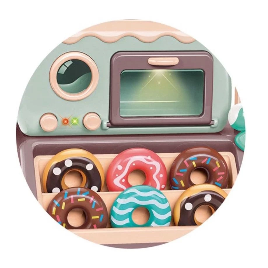 Juguetes para niños Mini Candy Paradise 34 piezas Donuts Tienda Juguetes Cajero Donuts