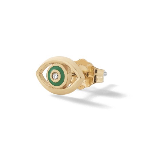 Pendientes de ojo de diablo con diamantes