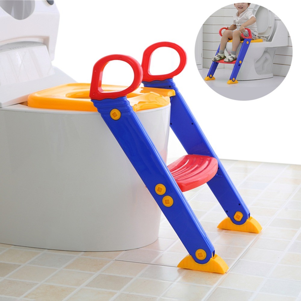 Silla de baño 3 en 1 para bebés y niños pequeños con seguridad para ir al baño