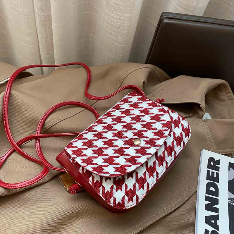 Bolso de sillín francés de otoño e invierno para mujer