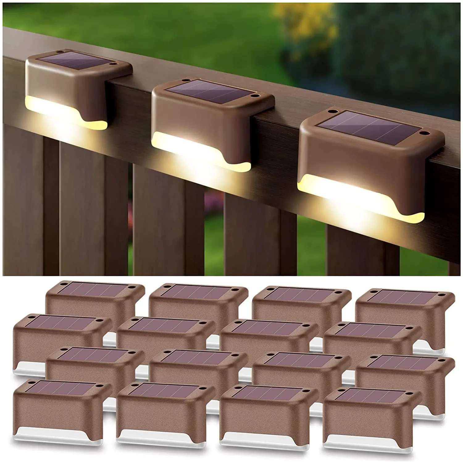 Luz solar de paso, luz de jardín exterior, luz nocturna LED
