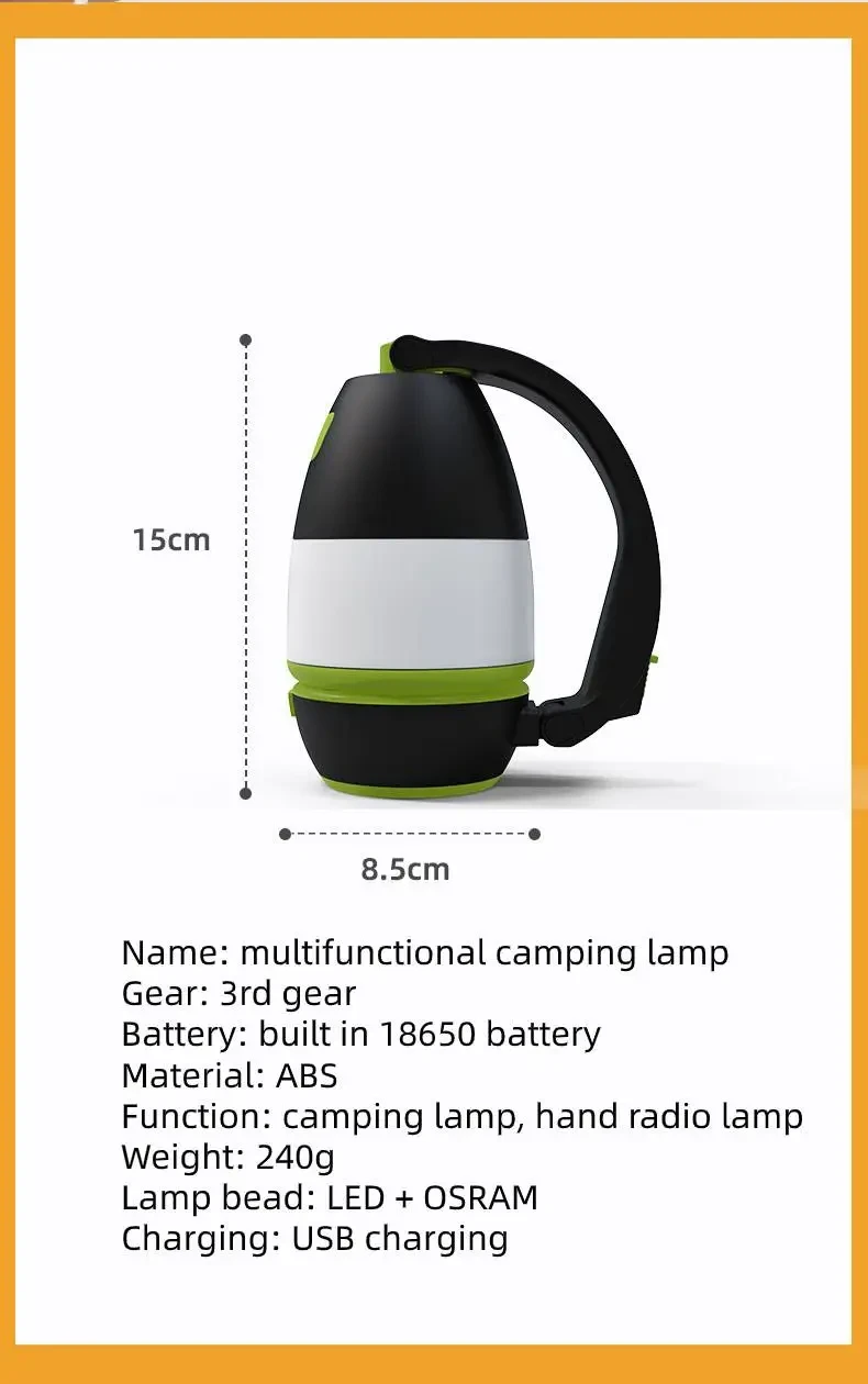Lámpara de mesa multifuncional 3 en 1 Lámpara de tienda LED 3 en 1