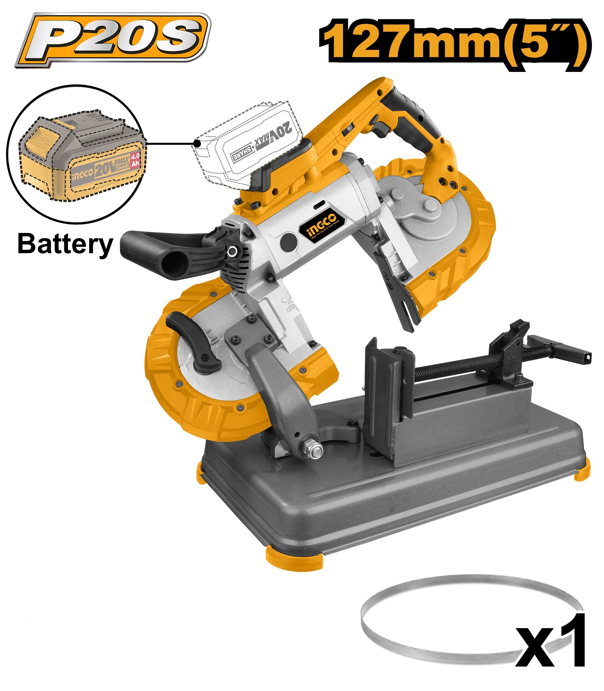 Sierra de cinta de iones de litio