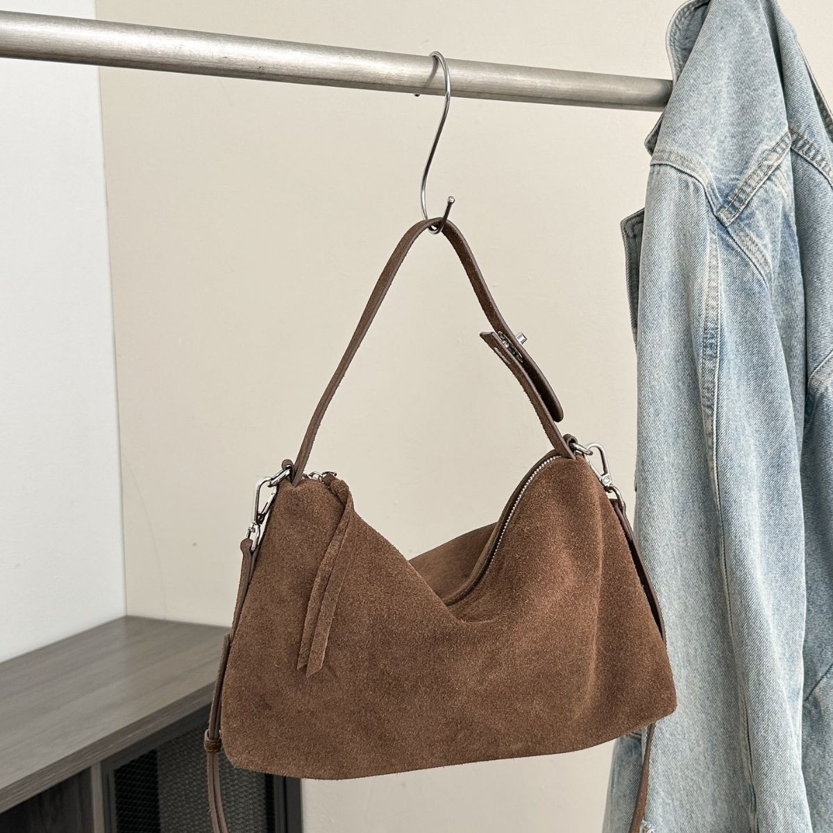 Bolso bandolera sencillo de gran capacidad de moda coreana